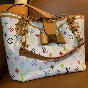 Louis Vuitton Takeshita Murakami white monogram Multicolore Annie GM